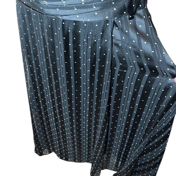 Sachin & Babi Anthropologie women’s 6 polka dot stripe halter midi dress FLAW - Picture 5 of 11